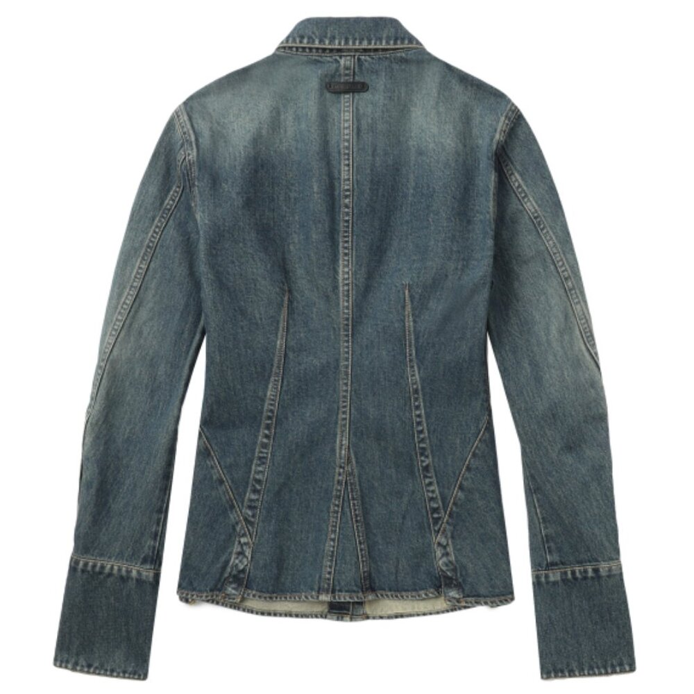 HELMUT LANG ! Denim Bustier Shirt ( US/4) - Picture 4 of 13